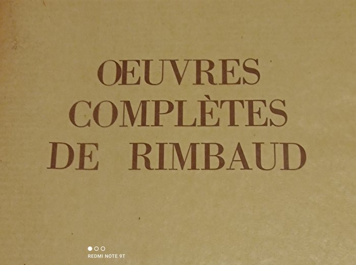 Arthur Rimbaud / S. Ballivet - Oeuvres complètes - 1959