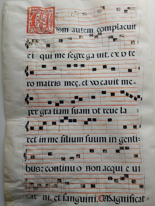 Antiphonar Gregorianisches Gesangsblatt - 1400