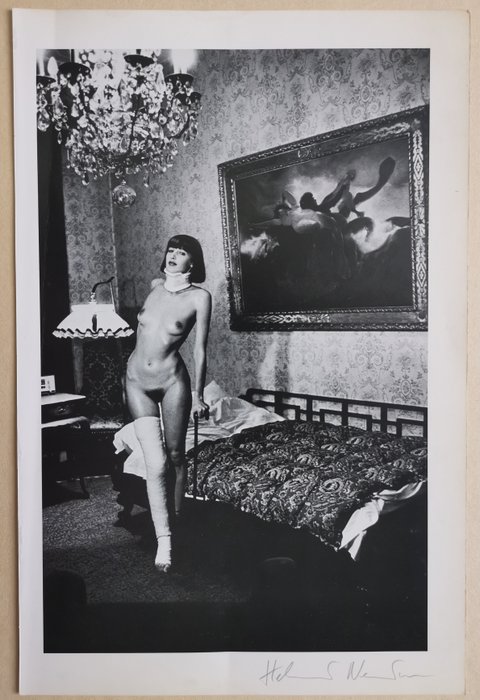 Helmut Newton - Jenny Kapitan, Pension Dorian, Berlin, 1977