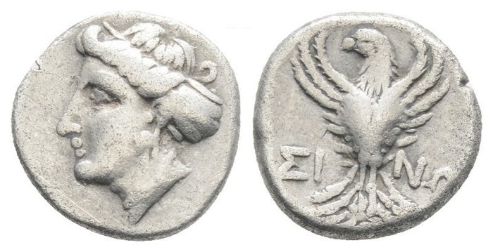 帕夫拉戈尼亚，锡诺普. Hemidrachm Circa 3rd century BC  (没有保留价)
