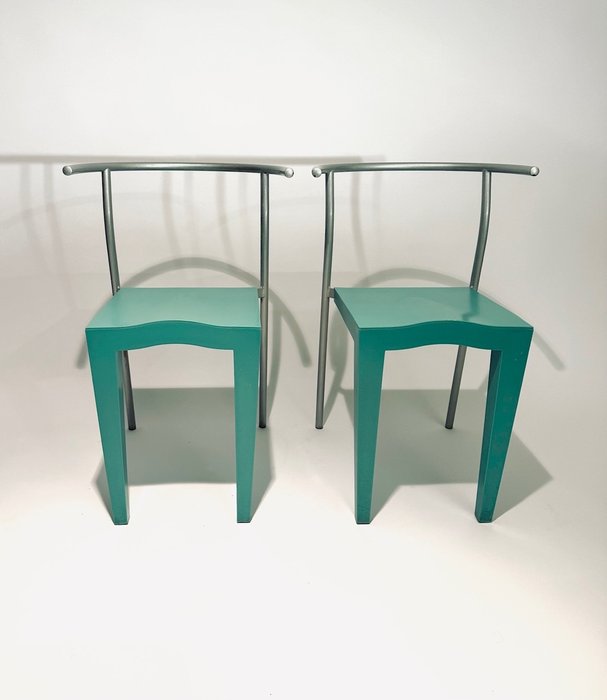 Kartell - Philippe Starck - Stuhl (2) - Dr. Glob - Plastik, Stahl