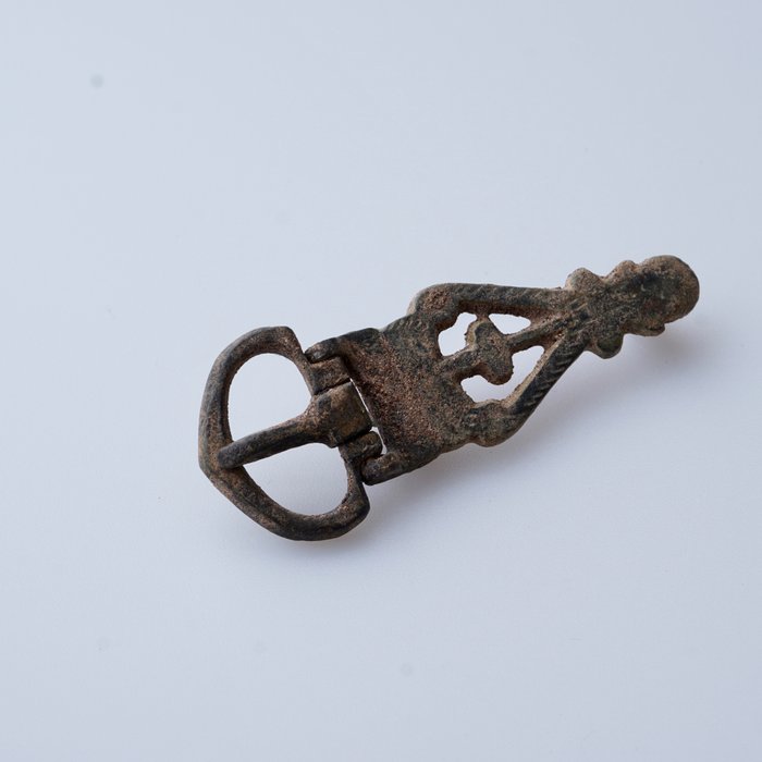 拜占庭帝國 青銅色 青銅搭扣腰帶 NO RESERVE - 5.7 cm  (沒有保留價)