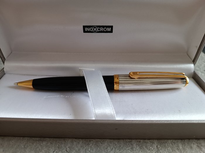 Inoxcrom - Portaminas Inoxcrom Sirocco de plata 925 y resina negra. Años 2010 - Mekanisk penna