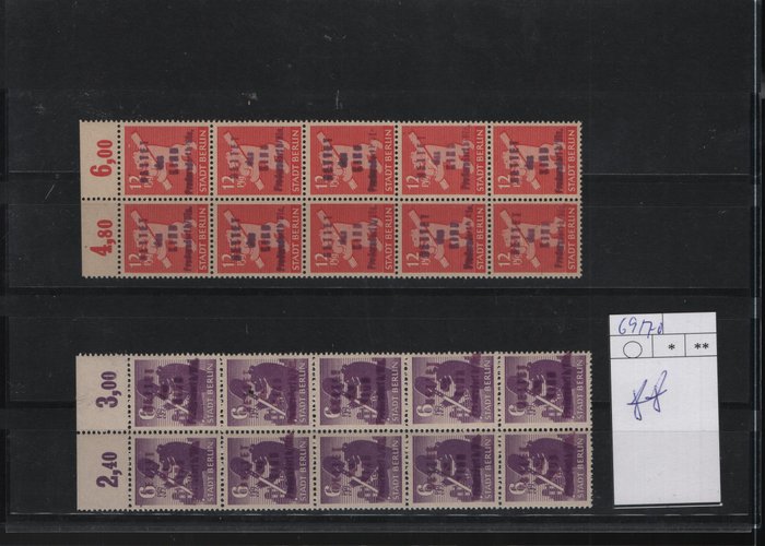 Allemagne - Zones postales locales  - Inventaire des éditions locales de la zone soviétique avec reçus
