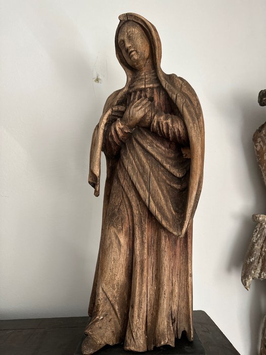 Skulptur, Madonna - 61 cm - Holz