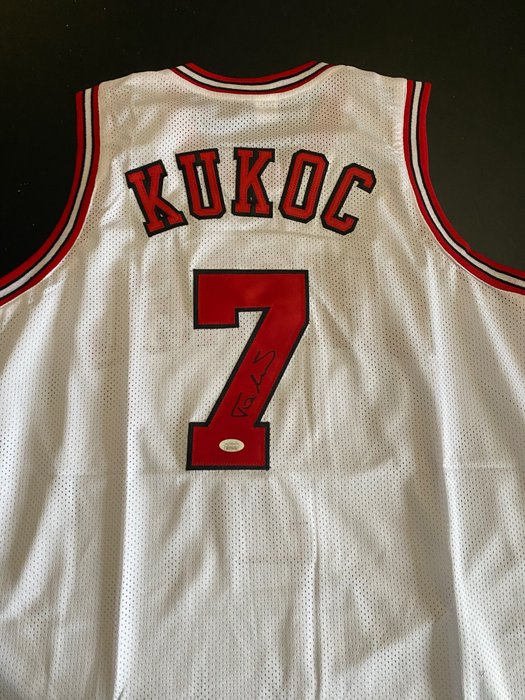 NBA - Toni Kukoc signed (JSA) - Camisa de basquete personalizada 