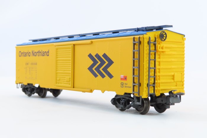 Märklin H0 - 4776 - Modellvonat teherfuvarozás (1) - Négytengelyes dobozos autó 'Ontario Northland', sárga