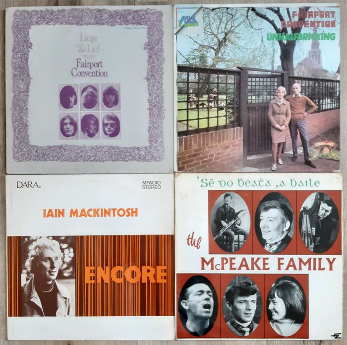 Fairport Convention, Iain MacKintosh, The McPeake Family - Liege & Lief / Unhalfbricking / Encore / Sé Do Bheatha, A Bhaile - Diverse titels - LP - 1969