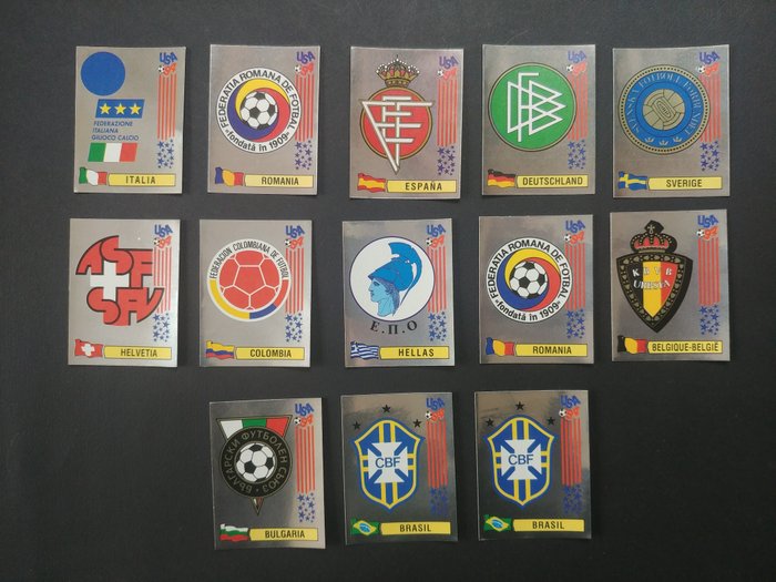 Panini - World Cup USA 94 - Emblems - 13 Loose stickers