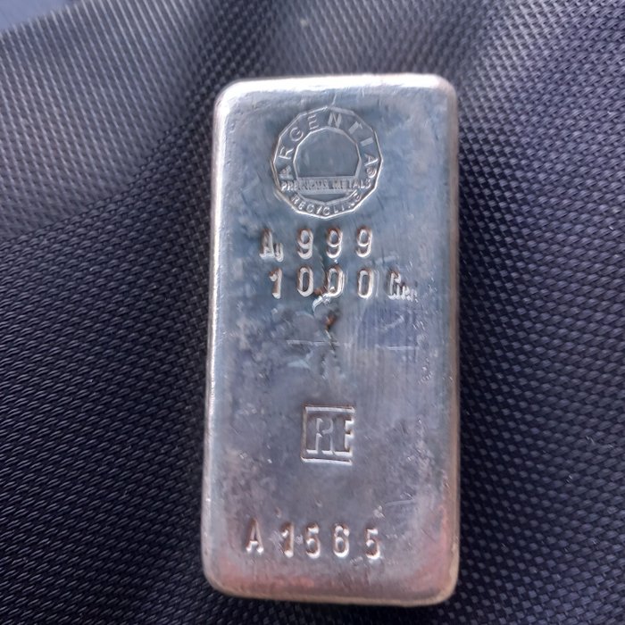 1 kilogram - Sølv 999 - RE  (Ingen mindstepris)
