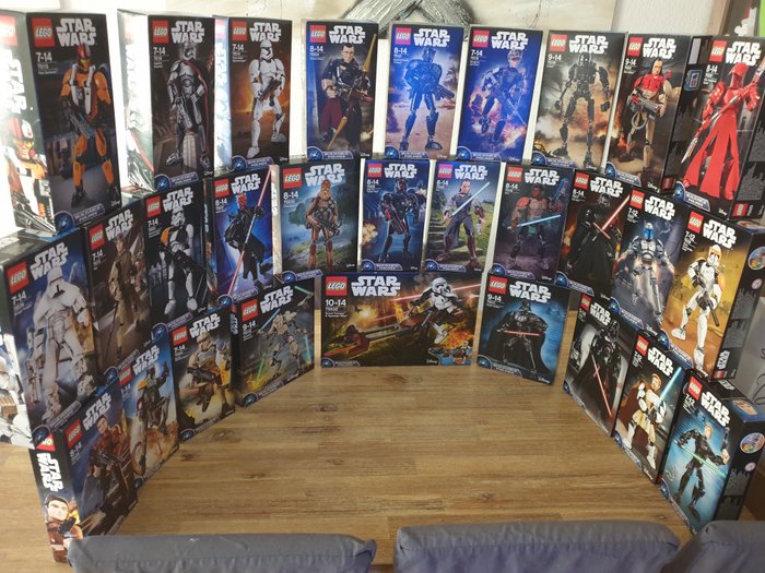 Lego - LEGO Star Wars - Buildable Figures - Complete Collection - All 29 figures! NEU & OVP