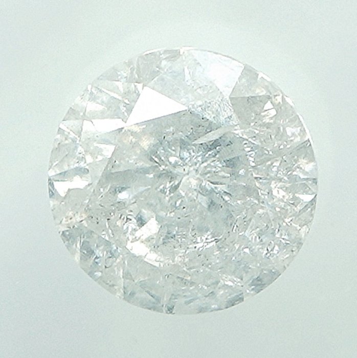 Diament - 0.59 ct - brylantowy - G - I3 - NO RESERVE PRICE