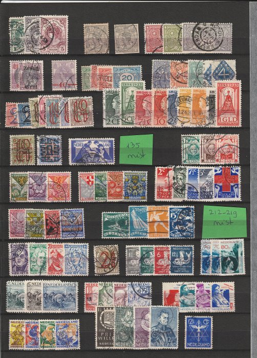 Nederland 1899/1939 - Verzameling gestempelde series