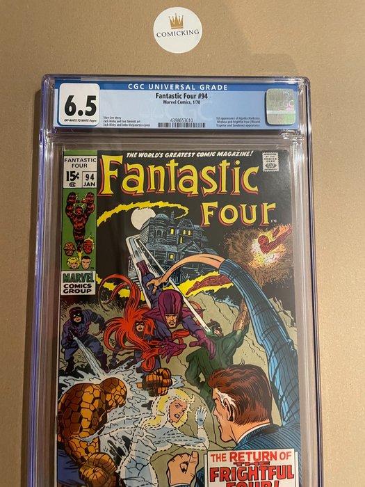 Fantastic Four #94 - 1st appearance of Agatha Harkness - 1 Graded comic - CGC 6.5