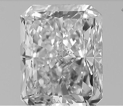 1 pcs Gyémánt - 2.00 ct - Radiant - K - SI1