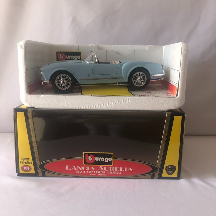Bburago 1:18 - Voiture miniature - Lancia Aurelia B24 Spider (1955) - Collection spéciale