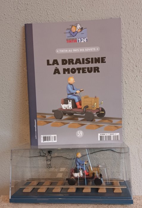 Tintin 1:24 - Machetă mașină - La draisine à moteur
