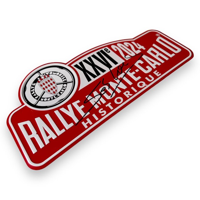 Automobile Club de Monaco - Sports plate - XXVI edition of the Rallye Monte-Carlo Historique - Aluminium