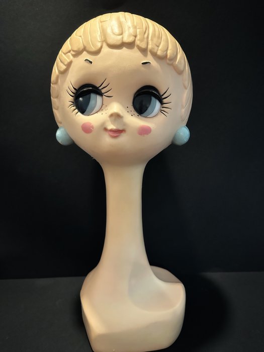 Twiggy Mannequin Head - Schaufensterpuppe - Plastik
