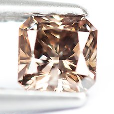 Diamant – 0.42 ct – Natural Fancy Deep Pinkish Brown – I1 *NO RESERVE*