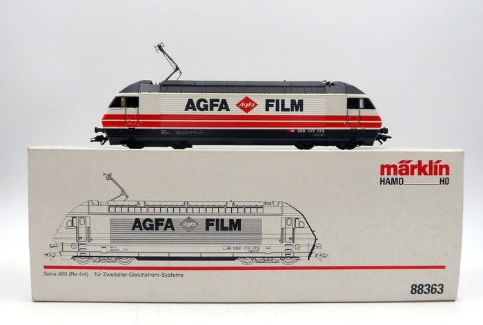 Märklin/Hamo H0 - 88363 - Locomotiva elétrica (1) - Re 460 "Filme Agfa" - SBB-CFF