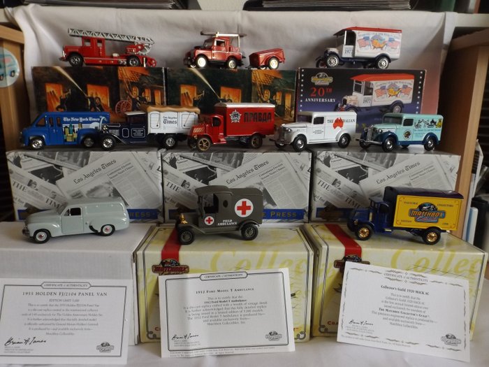Dinky Toys-Matchbox 1:43 - 模型汽车 - 卡车、消防车和豪华车型