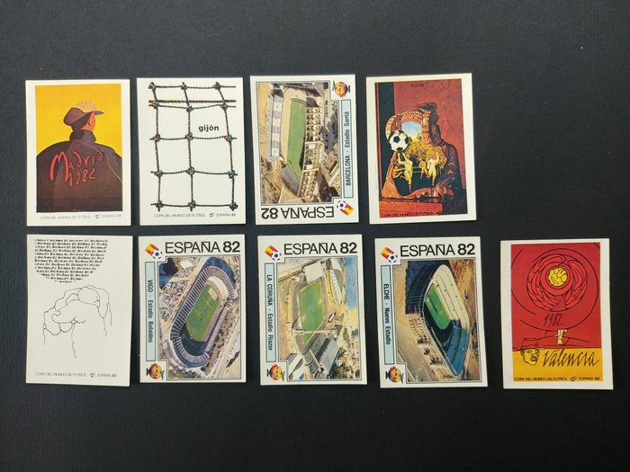 帕尼尼 - World Cup Espana 1982 - Stadi/Manifesti - 9 Loose stickers