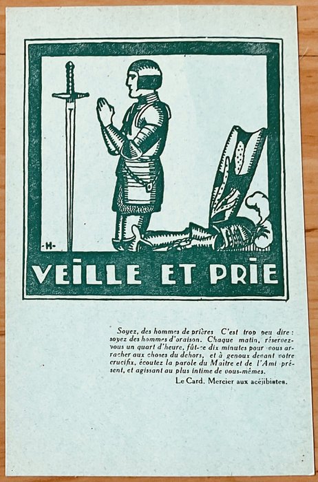 Hergé - A. C. J. B  Scoutkaart - 1 Carte poştală - Prima ediție - 1928