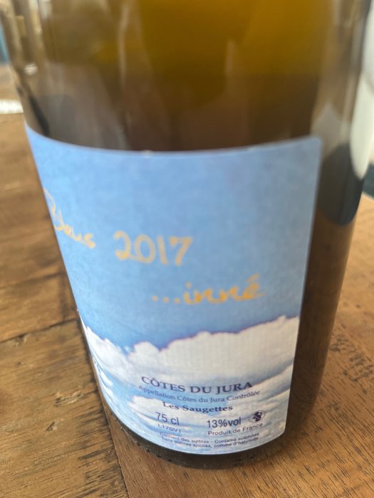 2017 Domaine des Miroirs, Entre Deux Bleus..inné - 汝拉 - Bottle (0.75L)