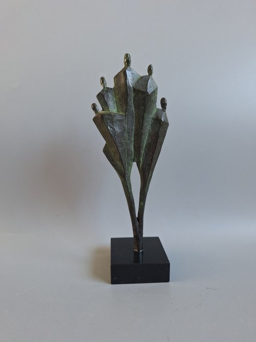 Artihove - Corry Ammerlaan - Sculptură, Gezin - 22 cm - bronzat