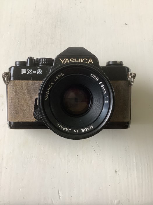 Yashica FX3 brown + 55mm / + sun 135mm Analogt kamera