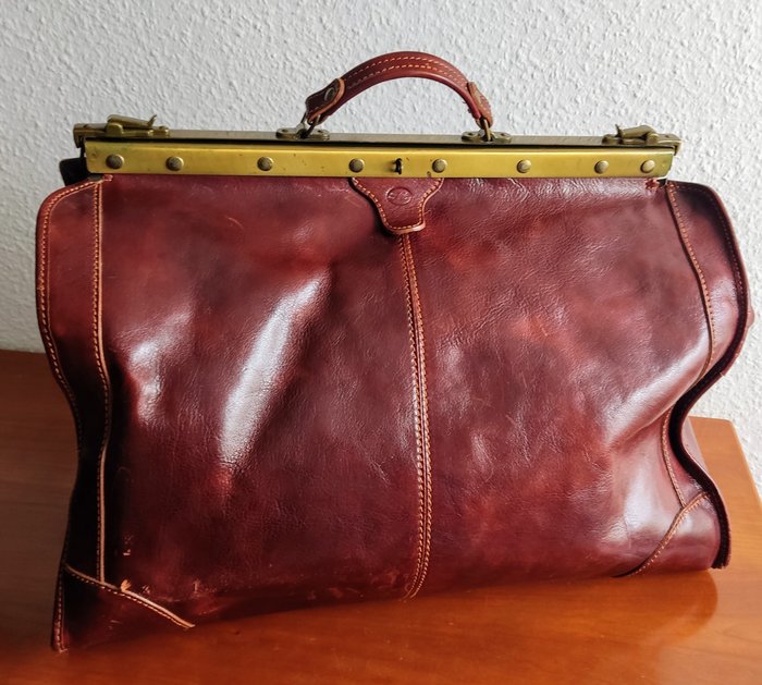 Vero Cuoio - Lavoratzione Artiganale Made in Italy -Große Leder Arzt / Wochenend-Tasche Reisetasche - Työväline (1)