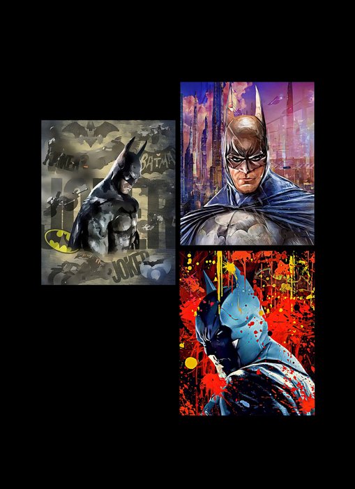 Batman V3 - Original by Raffaele De Leo - Edizione limitatissima a 4/30 -14/25 - 4/30 Giclèe - Pop