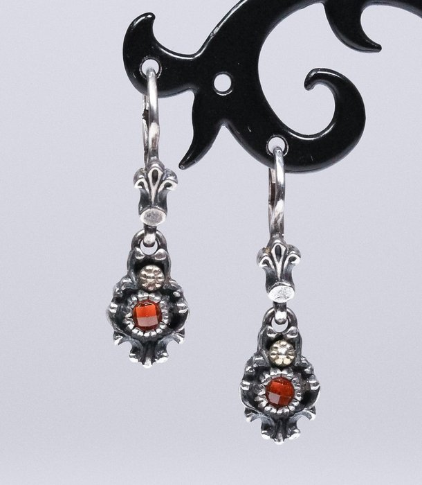 No Reserve Price - Granate - Earrings - 835 silver 