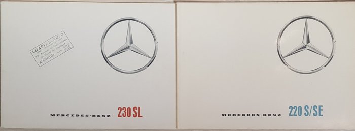 Mercedes - Catalogues 220S & 230 SL - 1962