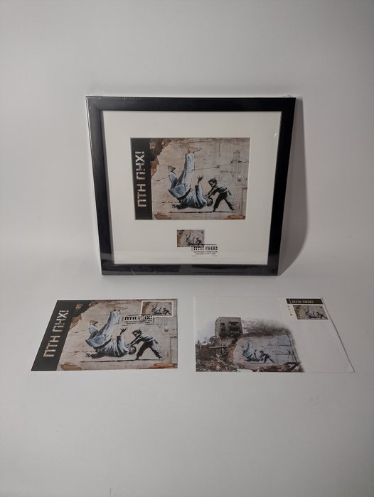 Banksy (1974) - FRAME FCK PTN! (ПТН ПНХ!) (1) - SJÆLDNE KORTMAXIMUM (1) - DÆKSEL+HJØRNESTAMPE (1) - Postkort - 2023-2023