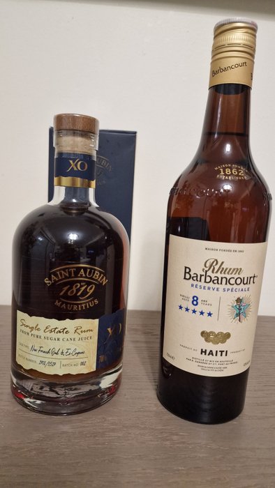 Saint Aubin XO Batch 001 6 years + Barbancours 8 years old - 70 cl - 2 botellas