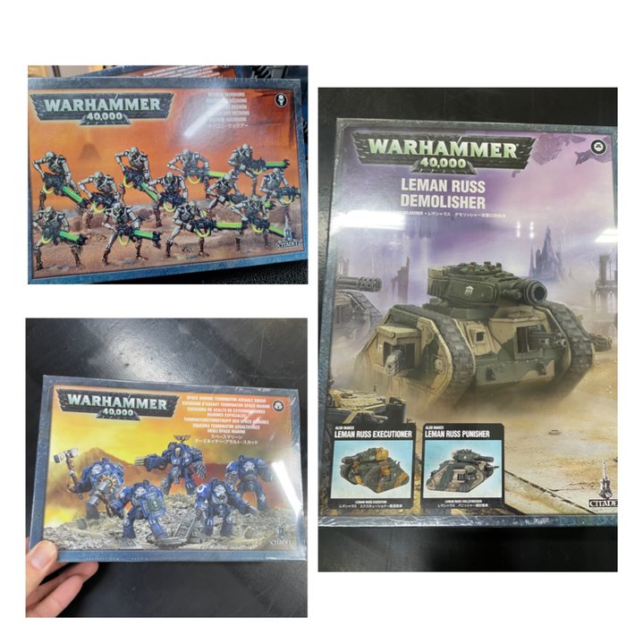 Warhammer 40.000 Citadel - Jucărie  wind up Giant, Tyranid Brood, Space Marine Tactical Squad - 1990-1999