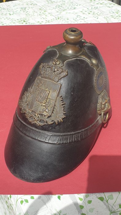 Deutschland - Militärhelm - Leder-Helm, Bayern, ab 1848