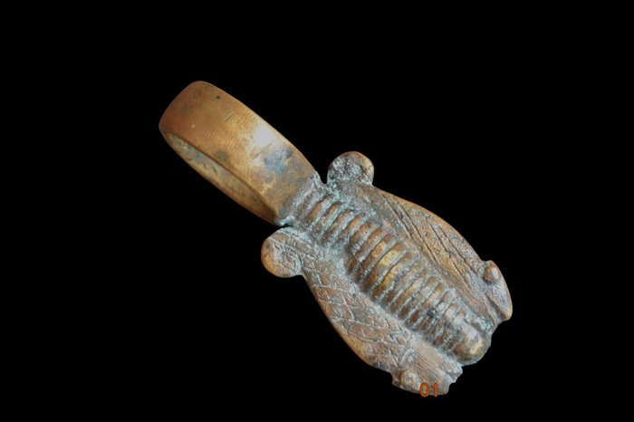 Yawiige amuletring med to kamæleoner - Senufo - Vestafrika  (Ingen mindstepris)
