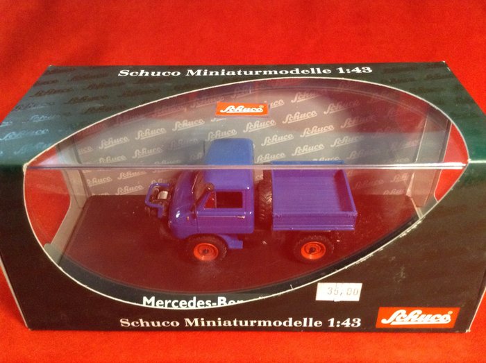 Schuco 1:43 - Miniatura de camião - ref. #03271 Mercedes Benz Unimog 411 Small Truck Pritschenwagen 1956/1965