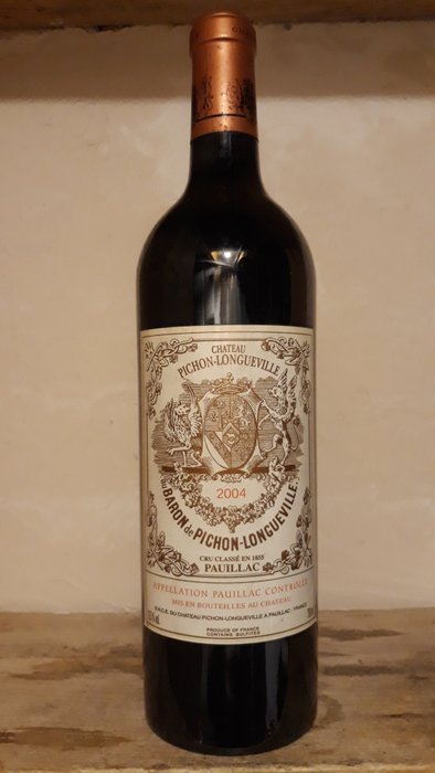 2004 Château Baron de Pichon-Longueville - Pauillac 2ème Grand Cru Classé - 1 Flaske (0,75Â l)