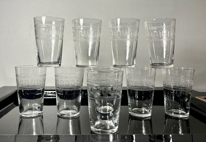 in Baccarat Style - Trinkglas (10) - Kristall