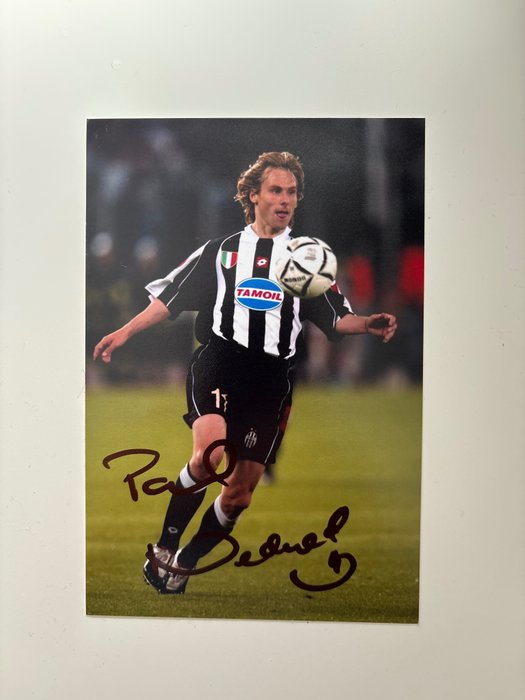 Pavel Nedved - Original Hand Signed - Comes complete with a certificate of authenticity