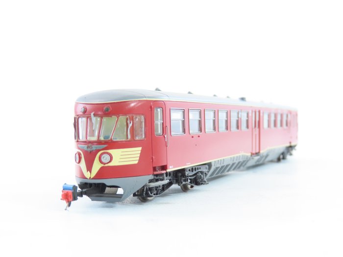 Artitec H0 - 22.133 - 模型火車軌道車 (1) - DE-1「藍色天使」紅色配色，全聲音 - NS