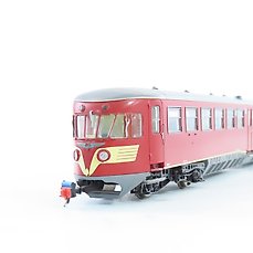 Artitec H0 – 22.133 – Modeltrein motorwagen (1) – DE-1 ”Blauwe Engel” in rode kleurstelling met Full sound – NS