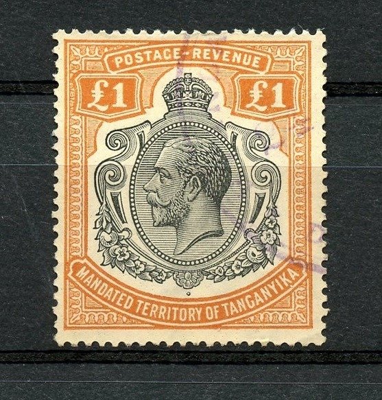 大英國協 1927 - 喬治五世國王 - 1 £ 橙子 - Michel 97