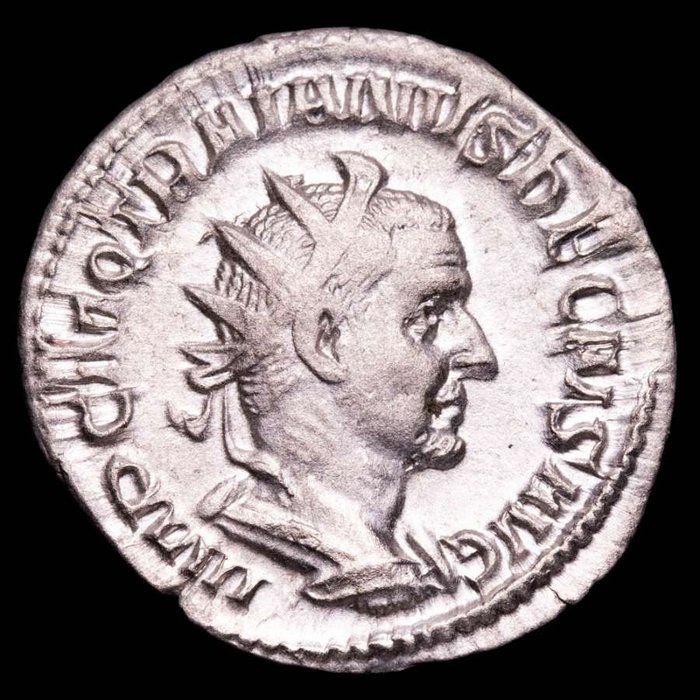 Impreiu Roman. Traian Decius (AD 249-251). Antoninianus Rome mint. PANNONIAE, The two Pannoniae, veiled, standing front  (Fără preț de rezervă)