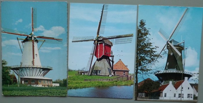 Niederländische Mühlen - Postkarte (201) - 1960-1990