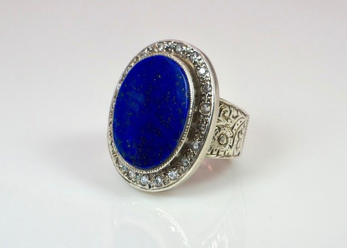 Lapis lazuli - Sølv - Ring